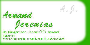armand jeremias business card